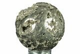 Polished Pyrite Sphere - Peru #264453-1